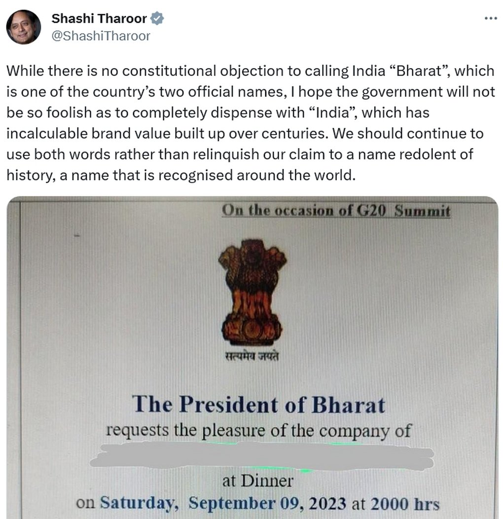 Reasons India might want to change its name to Bharat 3