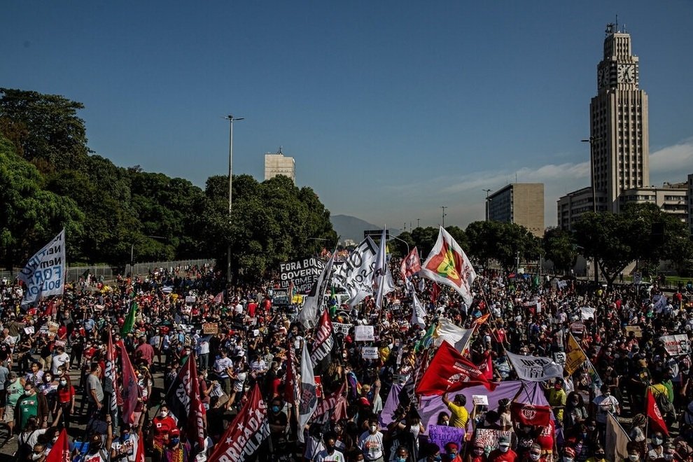 Angered by the vaccine scandal, Brazilians protested demanding the impeachment of the President